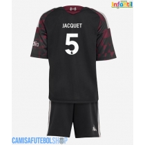 Camisa de time de futebol Liverpool Jeremy Jacquet #5 Replicas 3º Equipamento Infantil 2026-27 Manga Curta (+ Calças curtas)